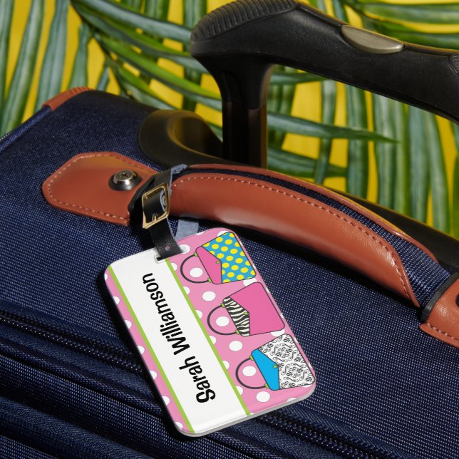 Tupfen-Geldbeutel-Handtaschen-Gepäckanhänger Gepäckanhänger (Vorderseite Insitu 1)
