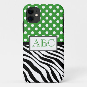 Tupfen-Grün u. Zebra-Druck iPhone 5 Fall Case-Mate iPhone Hülle
