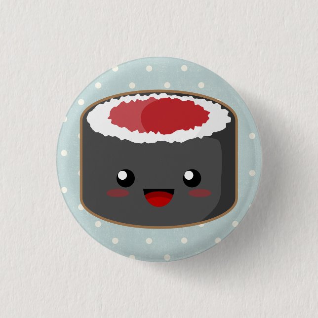Tupfen Maki Rolle Button (Vorderseite)