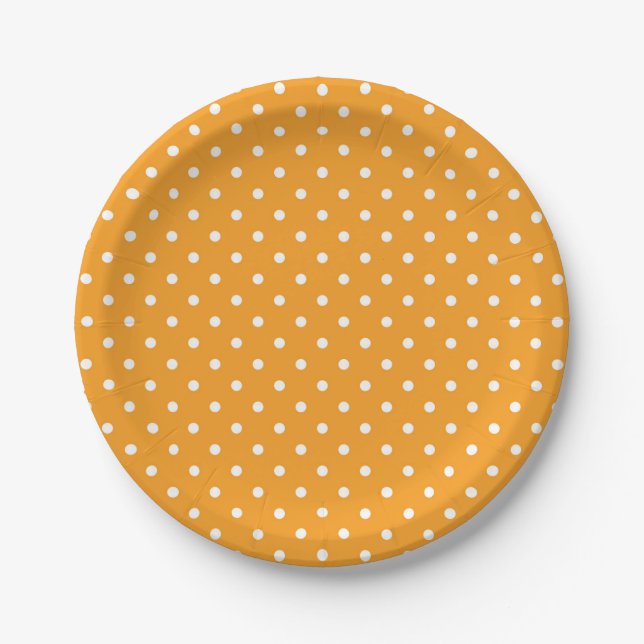 Tupfen-Papier-Teller Pappteller (Vorderseite)