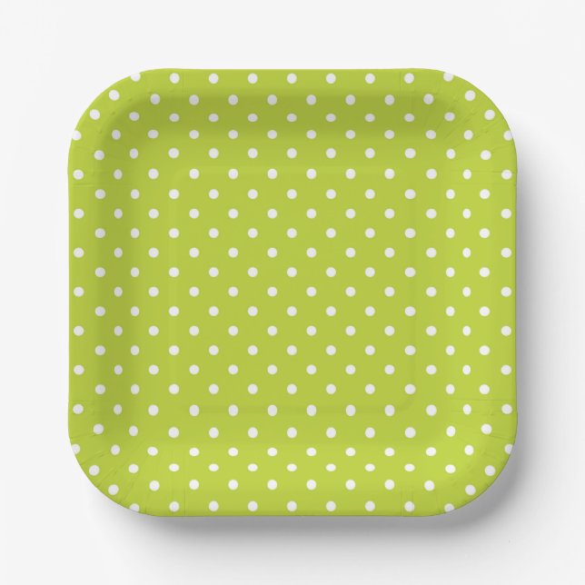 Tupfen-Papier-Teller Pappteller (Vorderseite)
