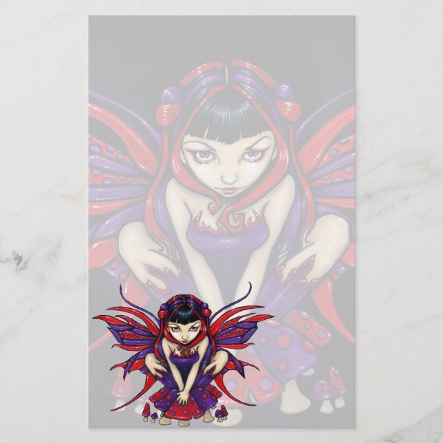 "Tupfen-Pilz-Fee-" Briefpapier (Vorderseite)