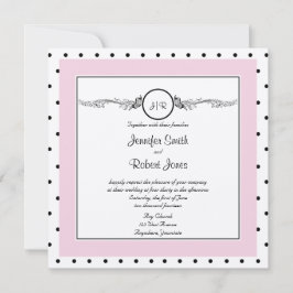 Tupfen-Schmetterlings-vornehme Hochzeits-Einladung Einladung