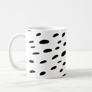 Tupfen Schwarz Tupfen Dalmatiner Muster Kaffeetasse