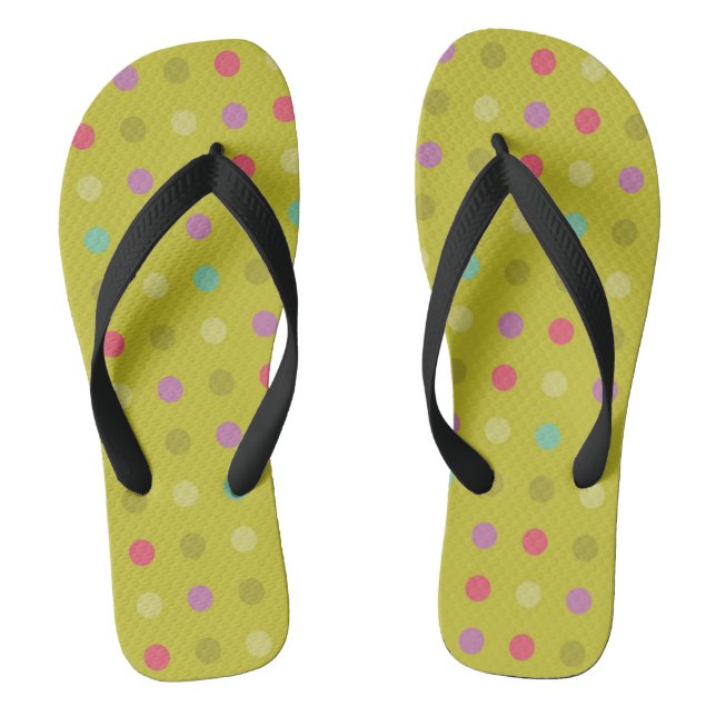 Tupfenhintergrundmuster Flip Flops (Fußbett)