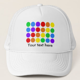 Tupfenregenbogen Truckerkappe