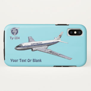 Tupolev (Т у о еп) Tu-104 Flugzeug Case-Mate iPhone Hülle