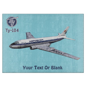 Tupolev (Т у о еп) Tu-104 Flugzeug Schneidebrett