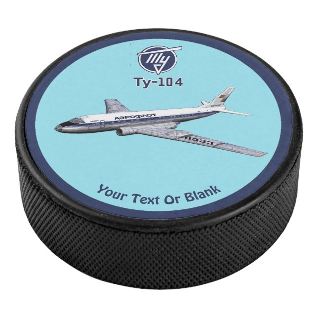 Tupolev (Т у о е в) Tu-104 Airliner Eishockey Puck (3/4)