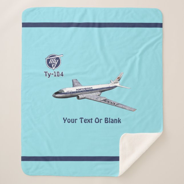 Tupolev (Т у о е в) Tu-104 Airliner Sherpadecke (Vorderseite)