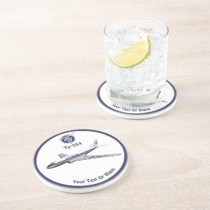 Tupolev (Т у о е в) Tu-104 Airliner Untersetzer