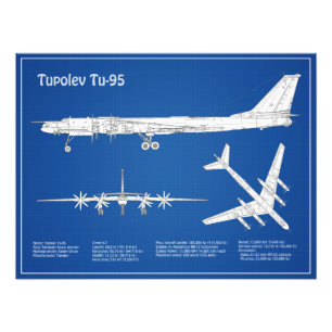 Tupolev Tu-95 - Flugzeugkonzepte ABD Fotodruck