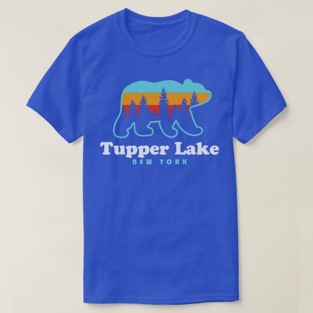 Tupper Lake NY Adirondacks New York Bear T-Shirt (Design vorne)