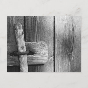 Tür alter Scheune 4 Postkarte