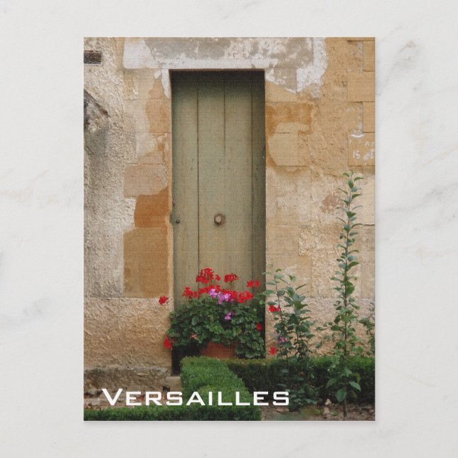 Tür in Versailles Postkarte (Vorderseite)