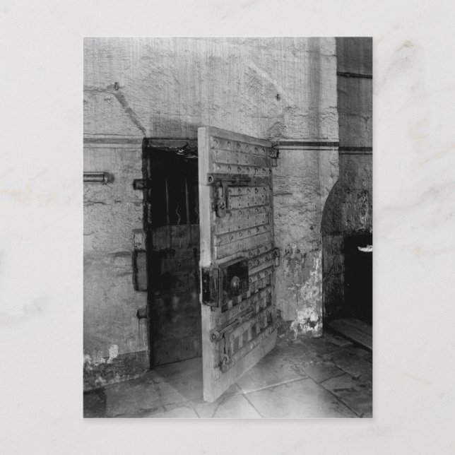 Tür ins Gefängnis von Newgate Postkarte (Vorderseite)