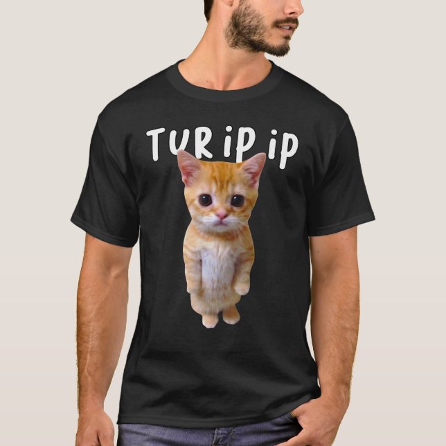 Tur Ip IP El Gato Meme Sad Cincicicat Munchkin Kit T-Shirt (Vorderseite)