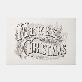 TÜR MAT:  MERRY CHRISTMAS ILLUSTRATION FUßMATTE