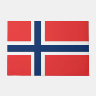 Tür-Matte mit Flagge von Norwegen Fußmatte