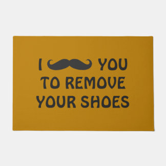 Tür-Matte - SCHNURRBART SIE Fußmatte