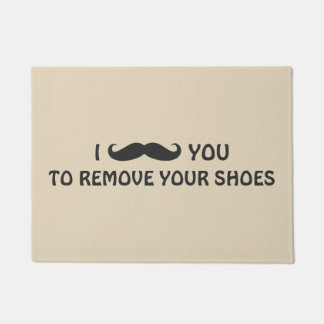 Tür-Matte - SCHNURRBART SIE Fußmatte