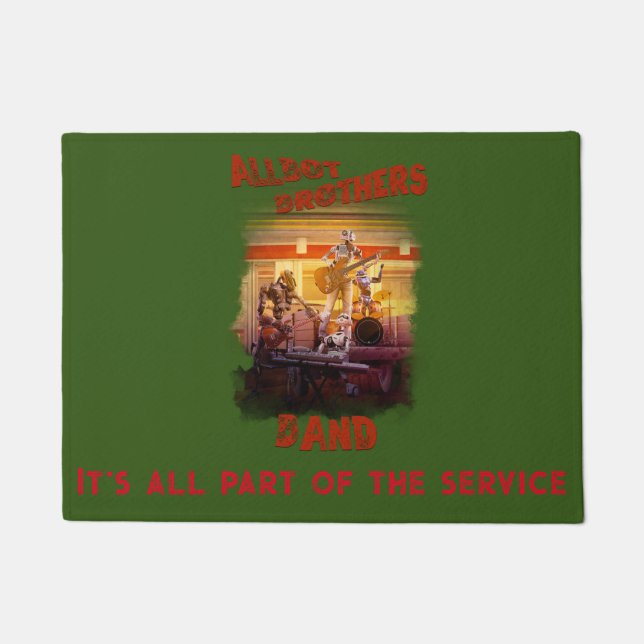 Tür mit Allbot Brothers Band Fußmatte (Vorderseite)