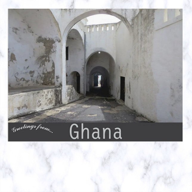 Tür ohne Rückkehr auf Cape Coast Castle Ghana Postkarte (Von Creator hochgeladen)