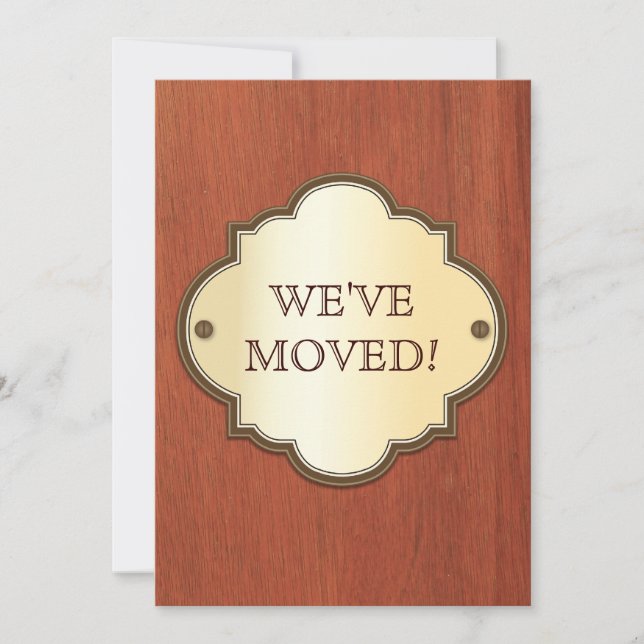 Tür-Plaketten-bewegliche Mitteilung Einladung (Vorderseite)