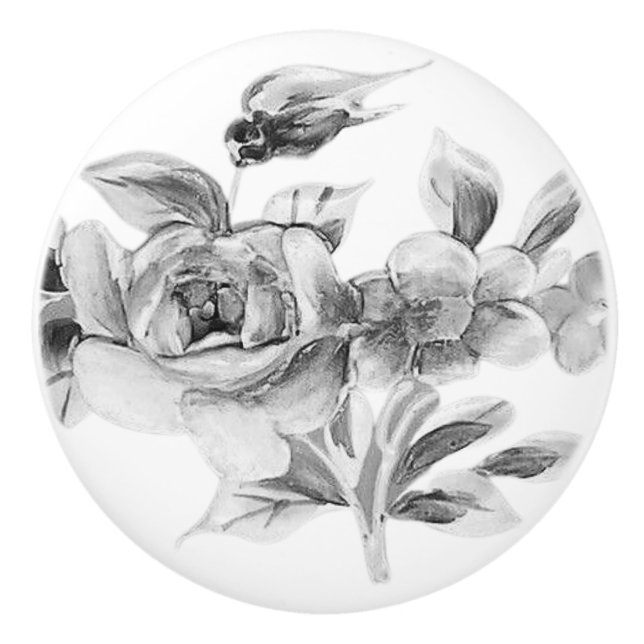 TÜR PULL KERAMIK STIL DESIGN KERAMIKKNAUF (Vorderseite)