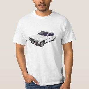 Tür-Weiß-T - Shirt Toyota Corolla DX KE70 2