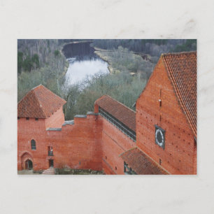 Turaida-Burg am Gauja-Fluss, Sigulda, Lettland Postkarte