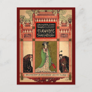 Turandot, eine Puccini-Oper Postkarte