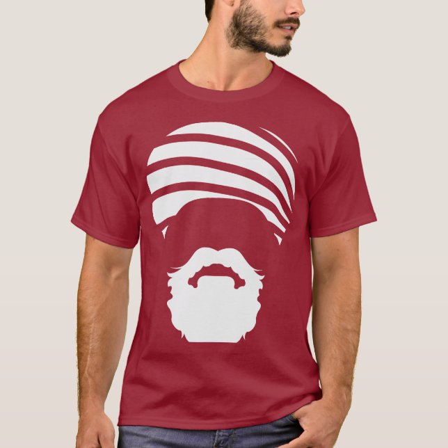 Turban-T-Shirt - Rot T-Shirt (Vorderseite)
