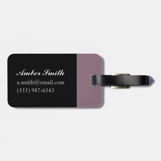 Turban-Triptychon Gepäckanhänger (Rückseite horizontal)