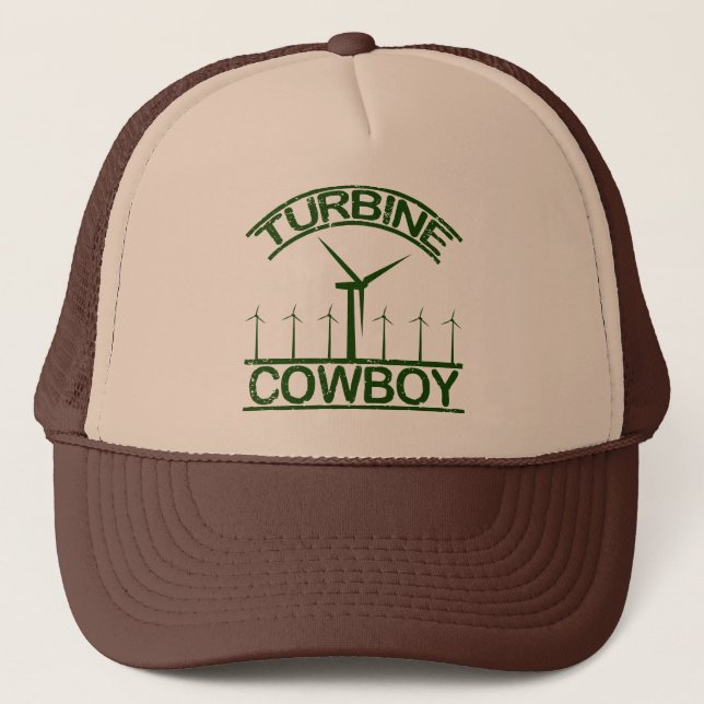 Turbine-Cowboy Truckerkappe (Vorderseite)