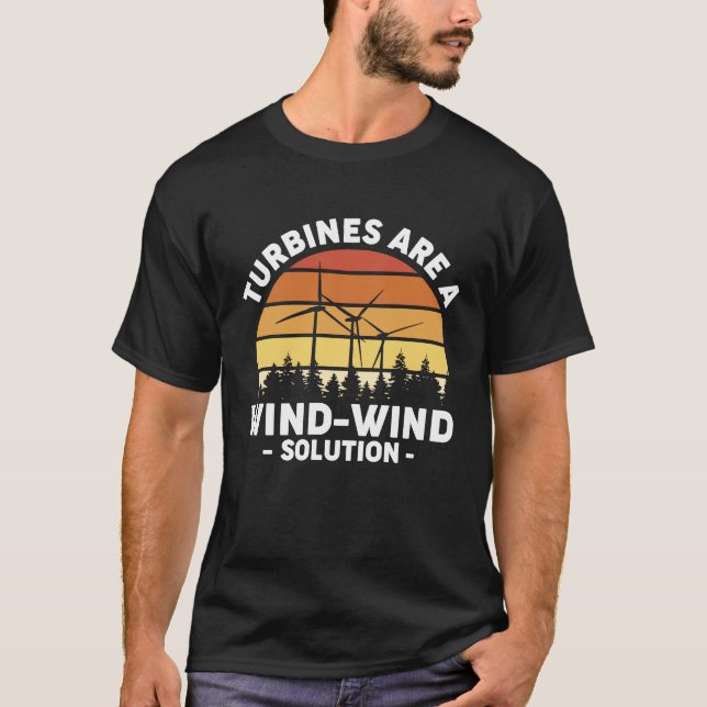 Turbinen sind eine Windkraftanlage T-Shirt (Vorderseite)