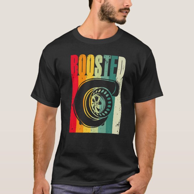 Turbo Car Boosted Car Racing T-Shirt (Vorderseite)