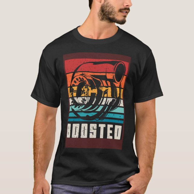 Turbo Car Boosted Car Racing T-Shirt (Vorderseite)