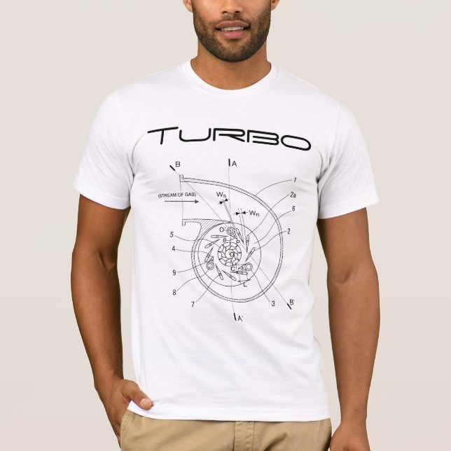 Turbo-Diagramm T-Shirt (Vorderseite)
