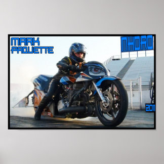 Turbo-Motorrad-Drag-Rennen Poster NHDRO 2011
