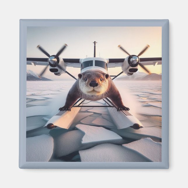 Turbo Prop Twin Motor Float Flugzeug Bush Kanada Magnet (Vorne)