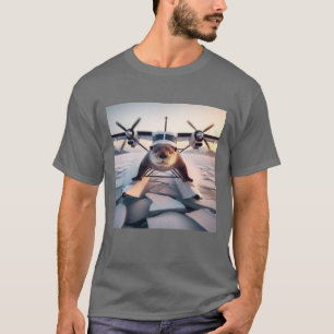 Turbo Prop Twin Motor Float Flugzeug Bush Kanada T-Shirt