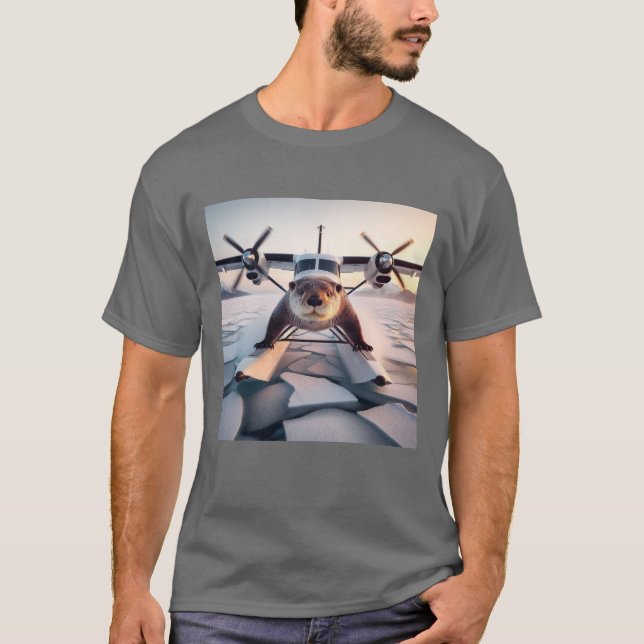 Turbo Prop Twin Motor Float Flugzeug Bush Kanada T-Shirt (Vorderseite)