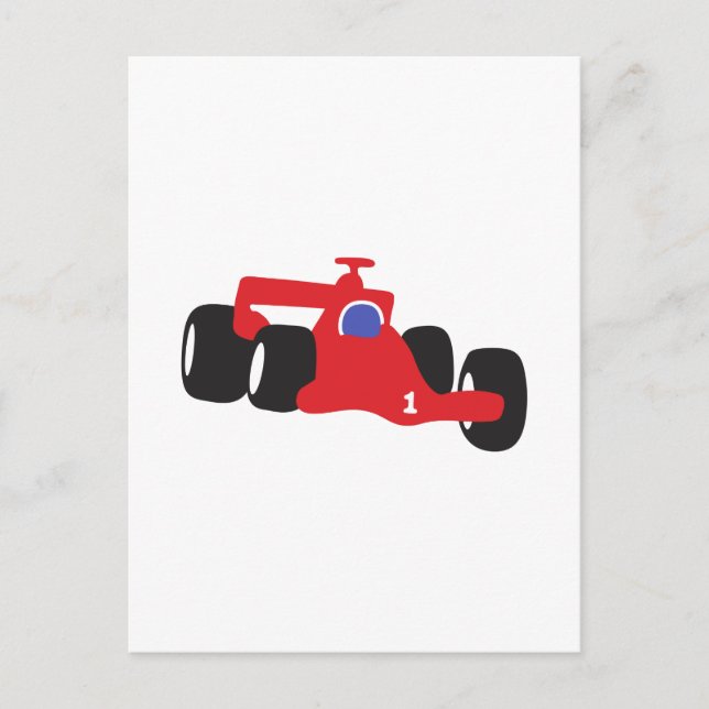 Turbo-Rennwagen Postkarte (Vorderseite)