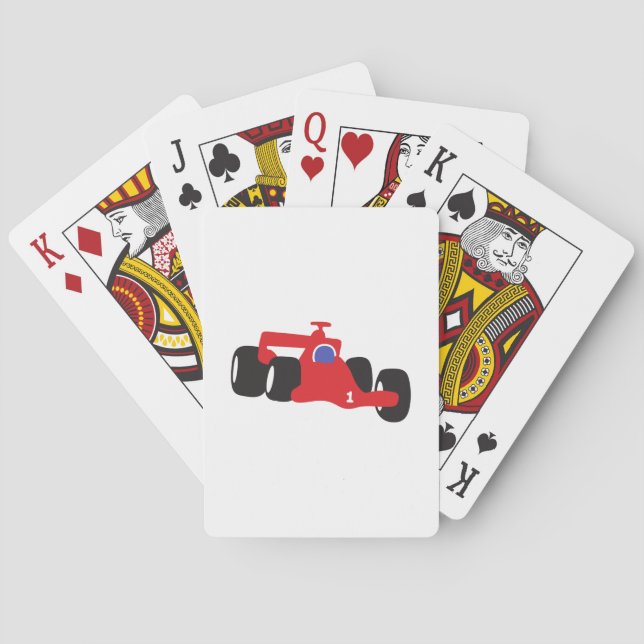 Turbo-Rennwagen Spielkarten (Rückseite)