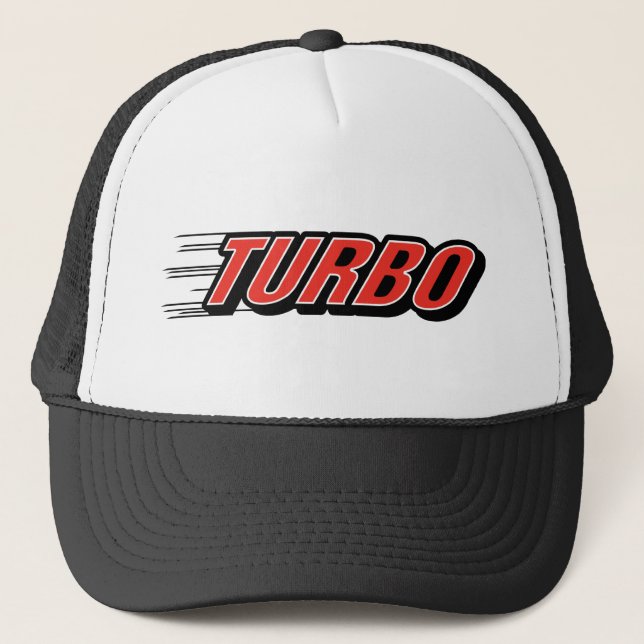 Turbo ~ Rennwagen Truckerkappe (Vorderseite)