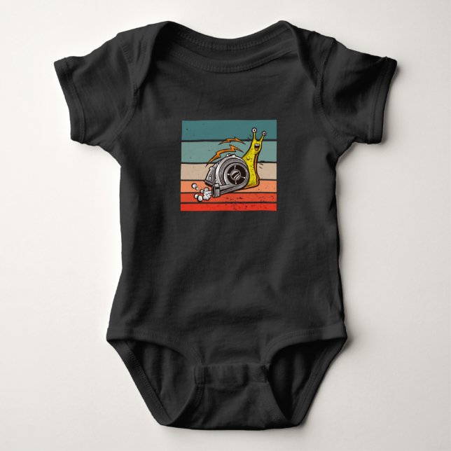 Turbo snail baby strampler (Vorderseite)