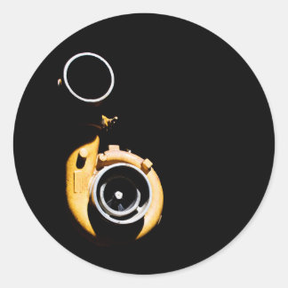 Turbo- und Mechanik-Rundkleber, glänzend Runder Aufkleber