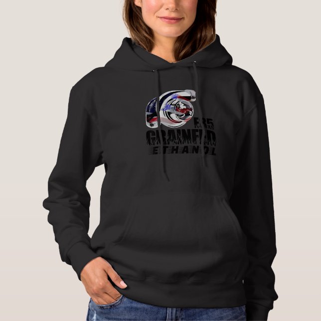 Turbocharger Drag Racing Race Car Turbo Grain Fed  Hoodie (Vorderseite)