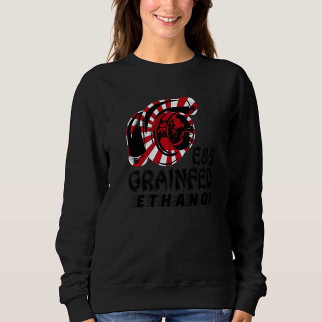 Turbocharger Drag Racing Race Car Turbo Grain Fed  Sweatshirt (Vorderseite)